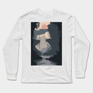 cave illustration Long Sleeve T-Shirt